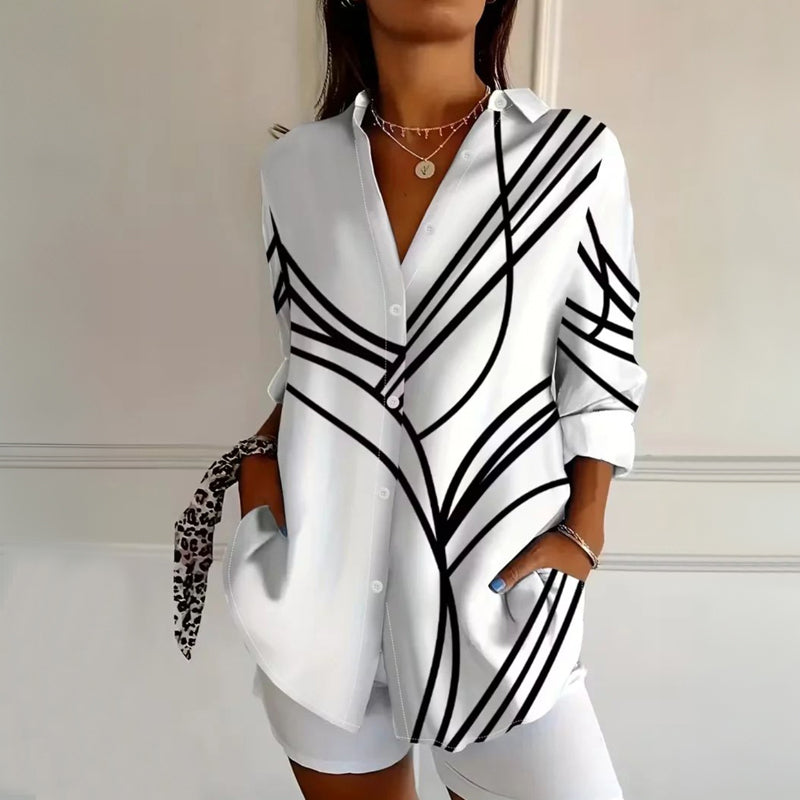 【Manches Longues】Chemisier Décontracté Vintage