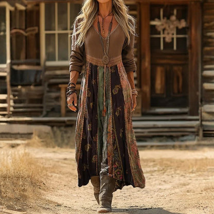 【Manches Longues】Robe Vintage Décontractée