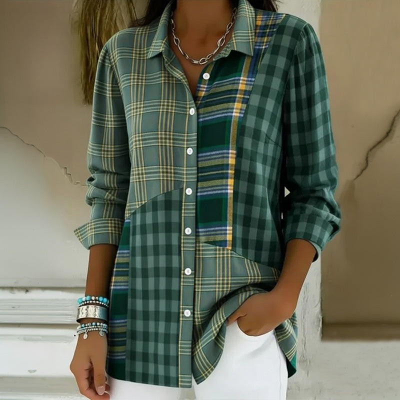 Chemisier À Carreaux Vintage